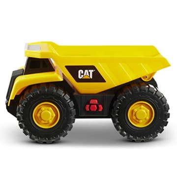 CAT Construction Toys, Cat Construction Tough Machines Toy Dump Truck, 10" w/Realistic Lights & Soun...