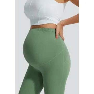 JOYSPELS Maternity Leggings with Pockets for Comfort