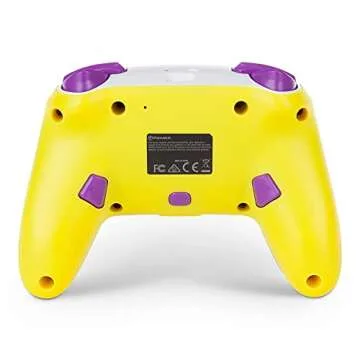 PowerA Enhanced Wireless Controller for Nintendo Switch - Waluigi, Nintendo Switch Lite, Gamepad, game controller, Bluetooth controller, rechargeable