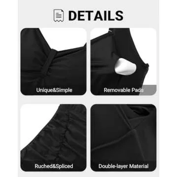 Plus Size Vintage One Piece Swimsuit for Women