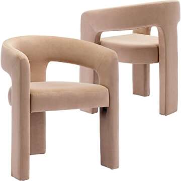 Modern Velvet Dining Chair Set - Stylish Comfort for Every Home