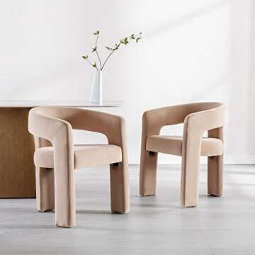 Modern Velvet Dining Chair Set - Stylish Comfort for Every Home