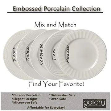 Elegant Tabletops Gallery Embossed 12 Piece Dinnerware Set