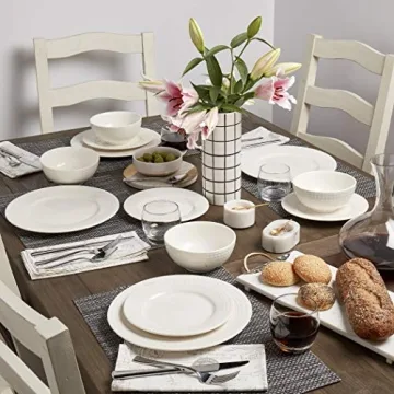Elegant Tabletops Gallery Embossed 12 Piece Dinnerware Set