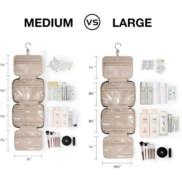 Water-resistant Toiletry Bag with Hanging Hook