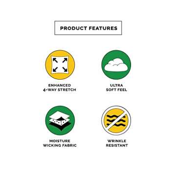 Tipsy Elves Golf Shirts for Men - Performance Athletic Fit Men's Golf Polo Shirts for Men w/Moisture Wicking Stretch Fabric - Men's Black Neon Dinosaur Golf Polo Size XX-Large