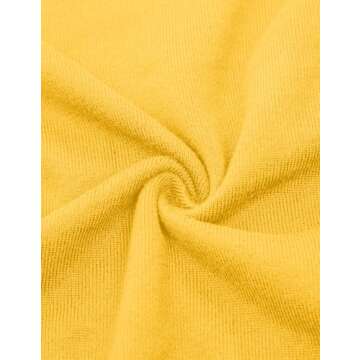 GRACE KARIN Women's Lightweight Yellow Cardigan Sweater