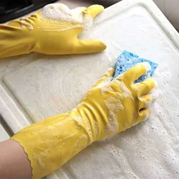 Playtex HandSaver Rubber Cleaning Gloves - Best Fit & Comfort