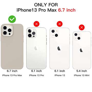 Amytor Designed for iPhone 13 Pro Max Case, Silicone Ultra Slim Shockproof Phone Case with Soft Anti...