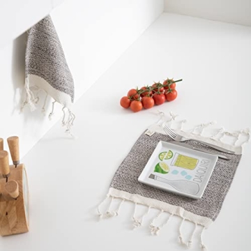 Smyrna Turkish Cotton Kitchen Towels - Soft & Absorbent Pack of 6