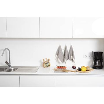 Smyrna Turkish Cotton Kitchen Towels - Soft & Absorbent Pack of 6