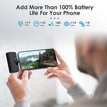 Pxwaxpy Small Portable Charger for iPhone 5200mAh,Compact 20W PD Fast Charging Power Bank,LCD Display Cute Battery Pack Phone Compatible with 14 Pro Max/14/13/12/11/XR/X/8/7/6 Plus,Black (HX45K8)