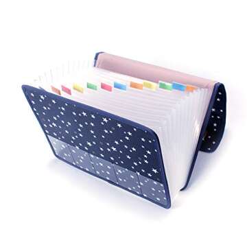 Expandable 13 Pockets File Folder for A4 Letter Size