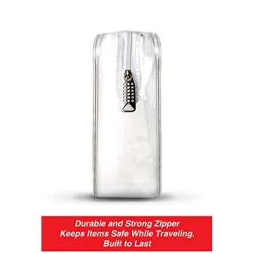 TSA Approved Clear Travel Toiletry Bag - Durable & Stylish
