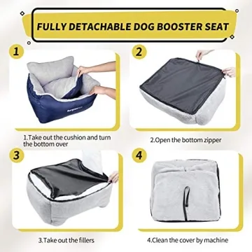 Comfortable Dog Booster Car Seat for Small Dogs