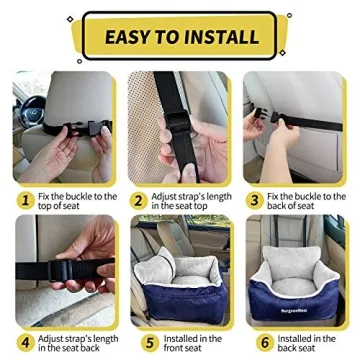 Comfortable Dog Booster Car Seat for Small Dogs