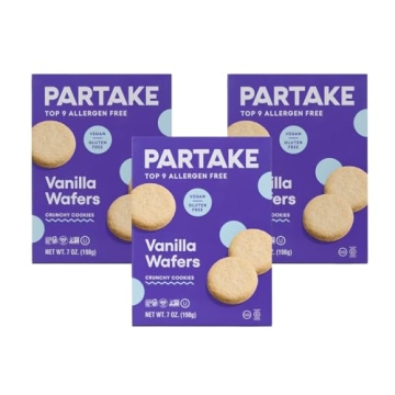 Partake Vanilla Wafers - Gluten Free, Non-GMO Cookie Treats for All Ages