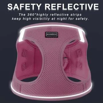 BOOMIBOO No Pull Adjustable Dog Harness with Leash Set