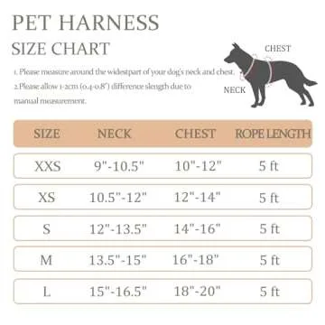 BOOMIBOO No Pull Adjustable Dog Harness with Leash Set