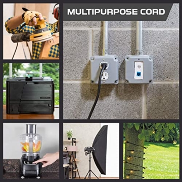 Iron Forge 10ft Outdoor Extension Cord with 3 Outlets