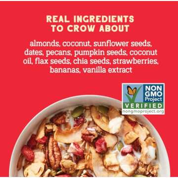 Seven Sundays Rise & Shine Nut Granola Cereal - Strawberry Banana Delight, 20 Oz