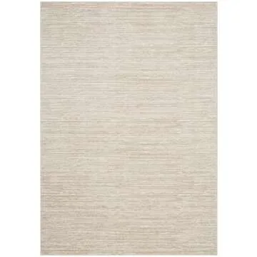 SAFAVIEH Vision Collection Area Rug - 6' x 9', Creme, Modern Ombre Tonal Chic Design, Non-Shedding & Easy Care, Ideal for High Traffic Areas in Living Room, Bedroom (VSN606F)