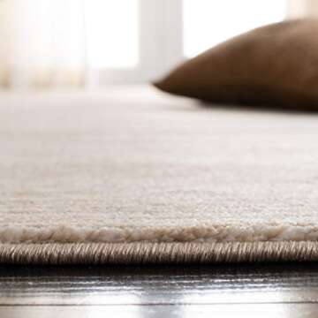 SAFAVIEH Vision Collection Area Rug - 6' x 9', Creme, Modern Ombre Tonal Chic Design, Non-Shedding & Easy Care, Ideal for High Traffic Areas in Living Room, Bedroom (VSN606F)