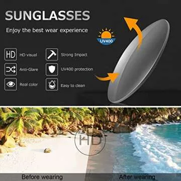 SUNBSR Fashion Oversized Square Sunglasses for Women Classic Big Frame Trendy Cute Cat Eye Style Sunnies (Leopard Blue/Orange Gradient)