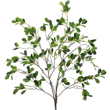 Realistic 43.3 Inch Faux Greenery Stems for Home