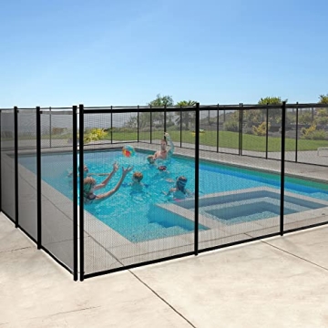 YITAHOME Pool Fence for Above Ground Pools, 4 x 72Ft Mesh Pool Safety Fence for Outdoor Swimming Bac...