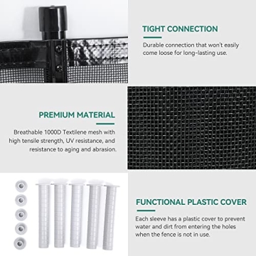 YITAHOME 4 x 72Ft Mesh Pool Safety Fence for Families