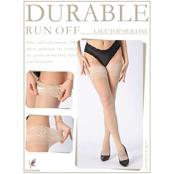 DORALLURE Thigh High Stockings in 17 Colors for Women