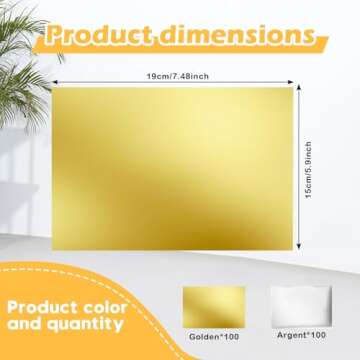 200 Gold Aluminum Foil Candy Wrappers - Perfect for Customizable Party Treats