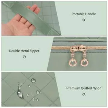 Nail Polish Organizer Case, Nail Supplies Storage Box Holds 45 Bottles Nail Polish & Nail Lamp, Travel Nail Tech Carrying Case, Nail Kit Bag For Nail Stuff & Manicure Tools