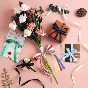 1 Inch x 25 Yards Single Face Solid Color Satin Ribbon Roll, Ribbons Great for Gift Wrapping, Crafts, Wedding Party Decoration, Hair Bows Making and Other Sewing Projects (1" X 25 Yards, Light Pink)