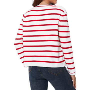 LATAHUO Women's Trendy Striped Cardigan Soft Knit Style