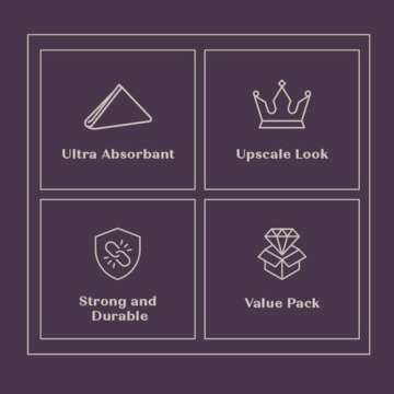 Comfy Package [100 Count] Linen-Feel Guest Towels - Disposable Cloth Dinner Napkins, Bathroom Paper Hand Towels, Wedding Napkins