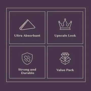 Comfy Package [100 Count] Linen-Feel Guest Towels - Disposable Cloth Dinner Napkins, Bathroom Paper Hand Towels, Wedding Napkins