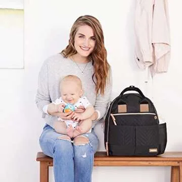 Skip Hop 6-in-1 Diaper Backpack for Stylish Parents