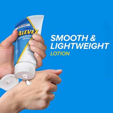 AleveX Pain Relieving Lotion, Powerful & Long Lasting for Targeted Joint & Muscle Pain Relief, 2.7 oz Tube