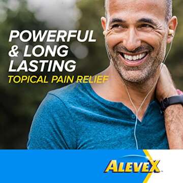 AleveX Pain Relieving Lotion, Powerful & Long Lasting for Targeted Joint & Muscle Pain Relief, 2.7 oz Tube