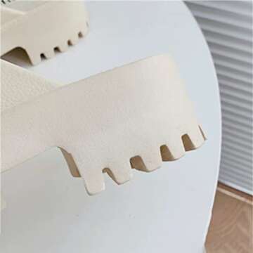 Women's Thick-soled Casual Slippers Baotou Slippers Home Non-Slip Waterproof Summer Lazy Slip-on Slippers Beach Thick Heel Sandals for Indoor & Outdoor