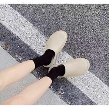 Women's Thick-soled Casual Slippers Baotou Slippers Home Non-Slip Waterproof Summer Lazy Slip-on Slippers Beach Thick Heel Sandals for Indoor & Outdoor