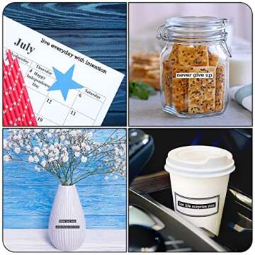 Fainne 1500 Pcs Quote Stickers for Journaling 30 Sheet Scrapbooking Stickers Phrases Word Stickers Small Talk for Scrapbooking Supplies DIY Craft Journaling Card Making