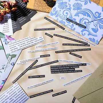 Fainne 1500 Pcs Quote Stickers for Journaling 30 Sheet Scrapbooking Stickers Phrases Word Stickers Small Talk for Scrapbooking Supplies DIY Craft Journaling Card Making