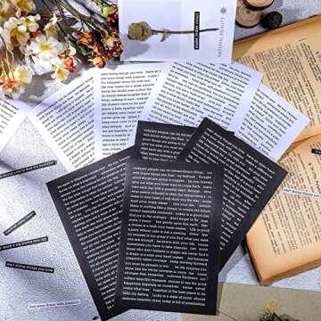 Fainne 1500 Pcs Quote Stickers for Journaling 30 Sheet Scrapbooking Stickers Phrases Word Stickers Small Talk for Scrapbooking Supplies DIY Craft Journaling Card Making