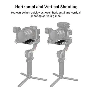 SMALLRIG Camera Quick Release Plate Adapter for Arca-Swiss for DJI RS 4 / RS 4 Pro/RS 2 / RSC 2 / RS 3 / RS 3 Pro & for Ronin-S Gimbal - 3061