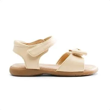 DREAM PAIRS KSD213 Toddler Girls Sandals Fashion Bow Summer Shoes Khaki 9 Toddler