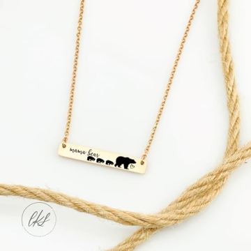 Mama Bear 3 Cub Necklace for Moms - Perfect Gift for Any Occasion