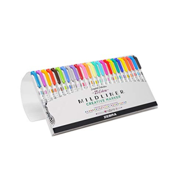Zebra Mildliner Highlighters - Versatile Dual-Tip Markers